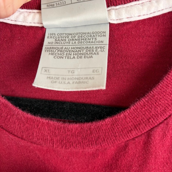 Y2K Nike Men's Crimson Short Sleeve Tee XL - Picture 3 of 5